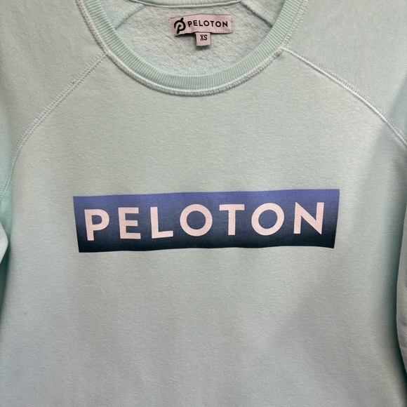 Peloton Sweater Extra Small Cotton Blend Graphic Sweater Cozy Workout - Picture 5 of 7